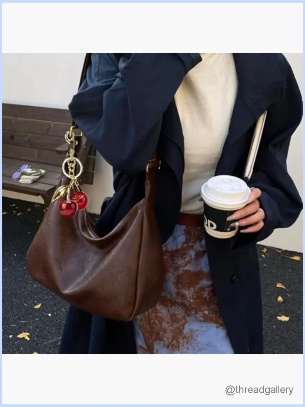 Soft Faux Leather Slouchy Hobo Bag - Foldable Crossbody Shoulder Purse Large
